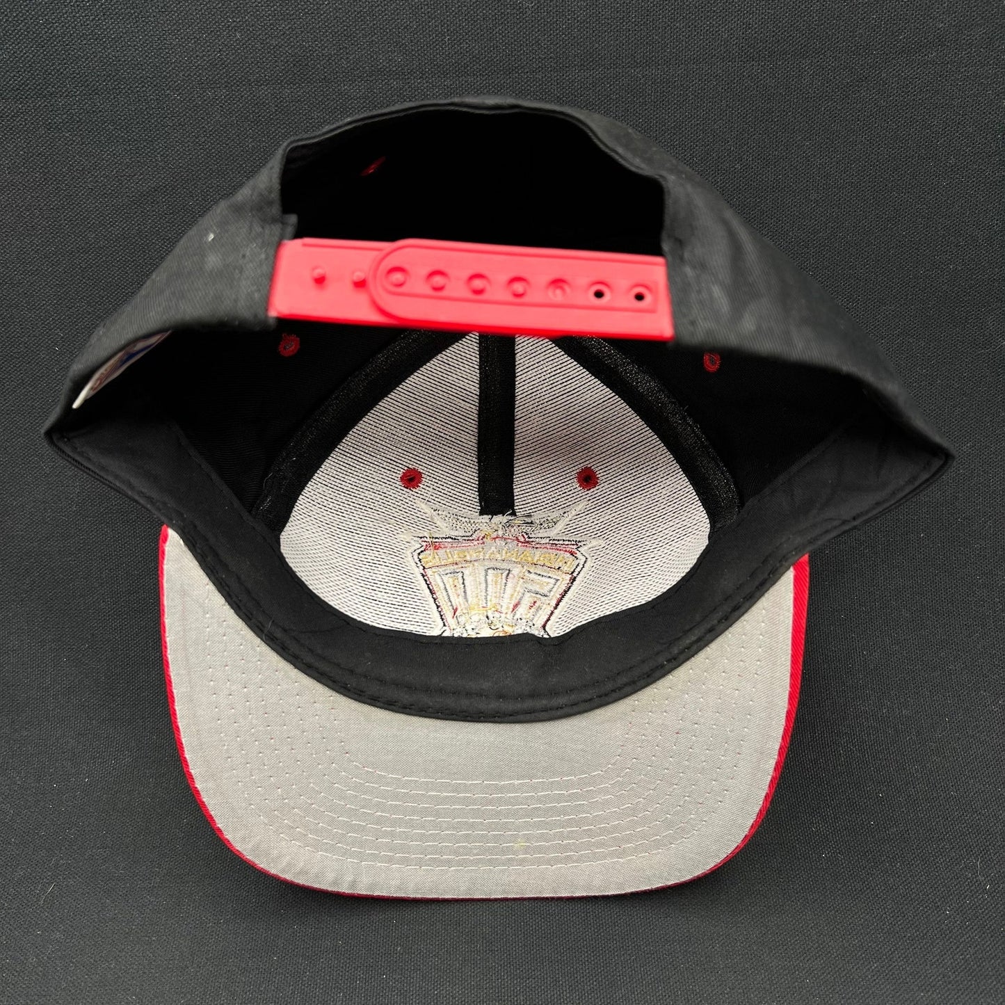 Vintage Indianapolis 500 1997 Snapback Hat Logo 7 Black Red Indy 500