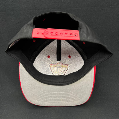Vintage Indianapolis 500 1997 Snapback Hat Logo 7 Black Red Indy 500