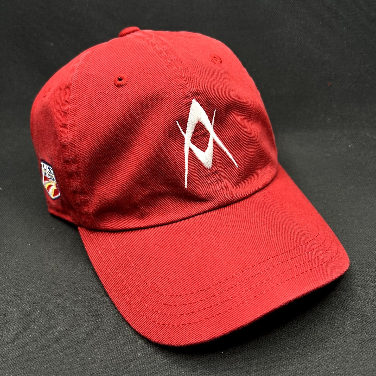 Vintage Volkl Skis Strapback Hat Red Snow Sports Skiing Cap