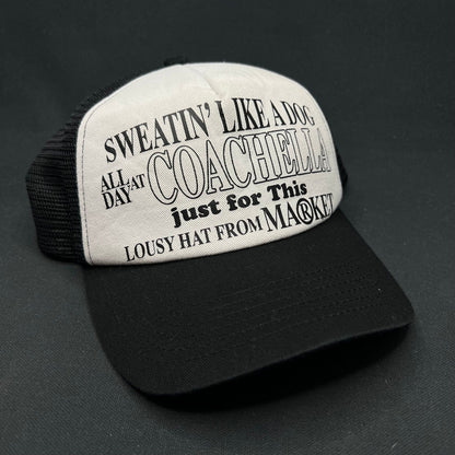 Coachella x Market “Sweatin’ Like a Dog” Trucker Hat
