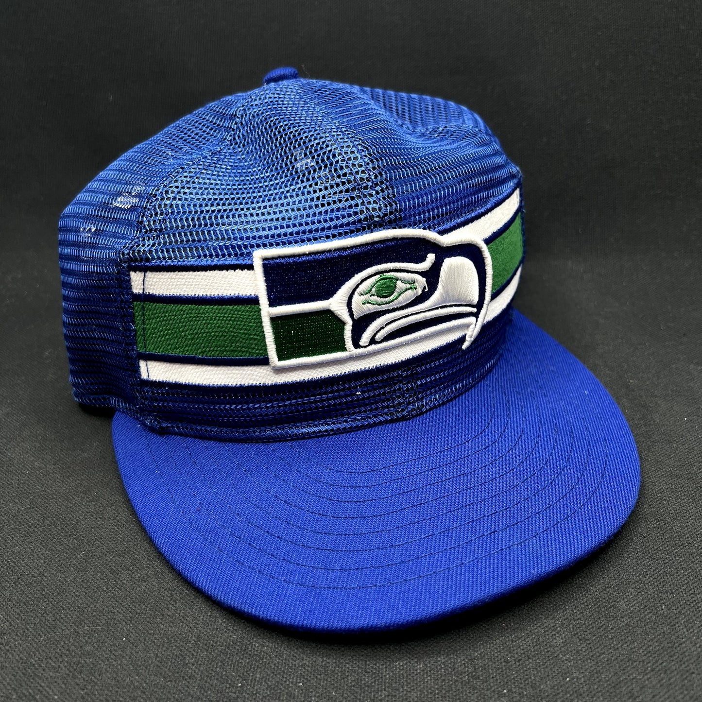 Seattle Seahawks New Era All Mesh Trucker Snapback Hat NFL Blue Green