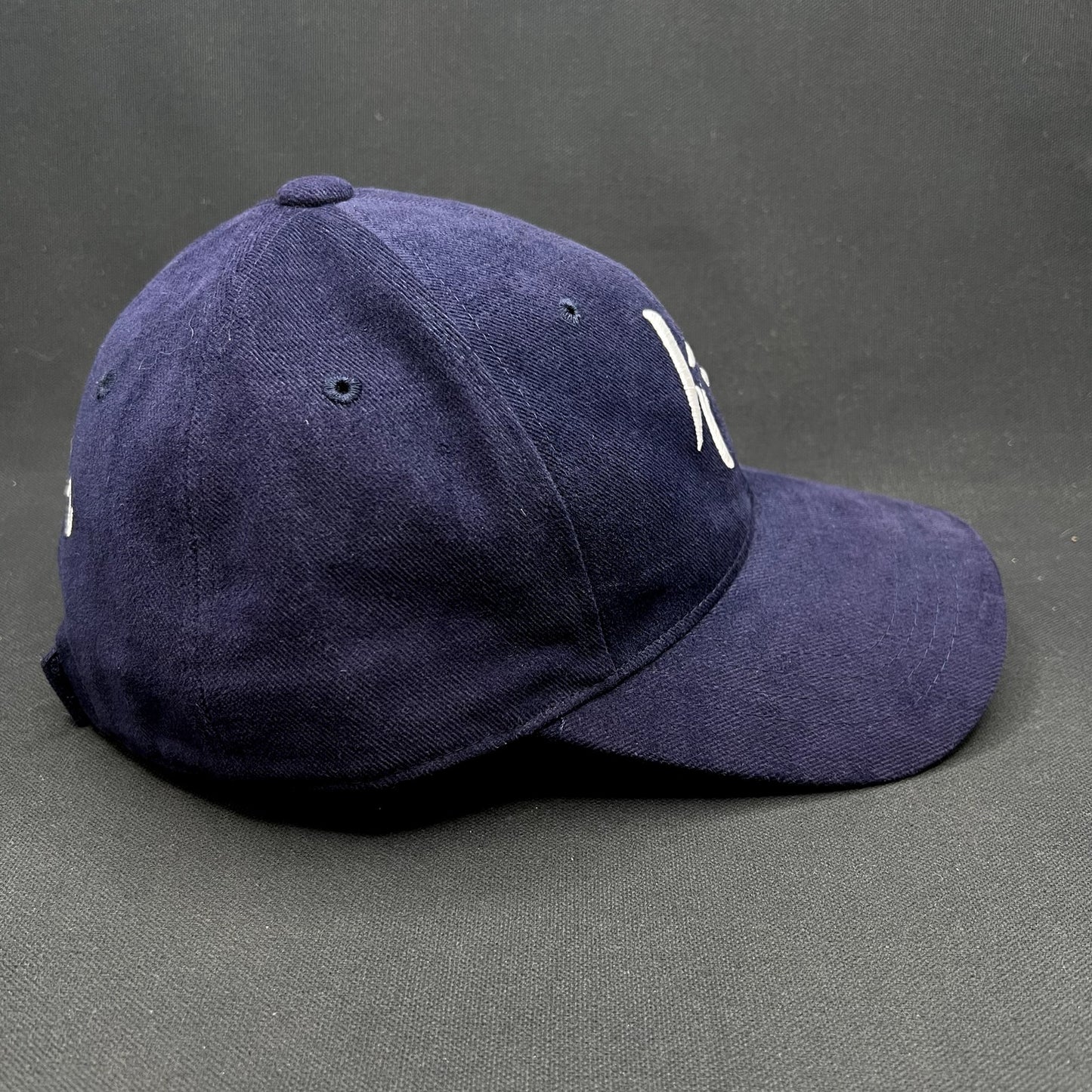 Samurai Kanji Strapback Hat Navy Blue Japanese Embroidered Cap
