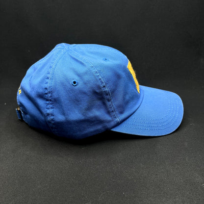 Ted Baker “B” Logo Strapback Hat Blue Yellow Cotton Adjustable Dad Cap