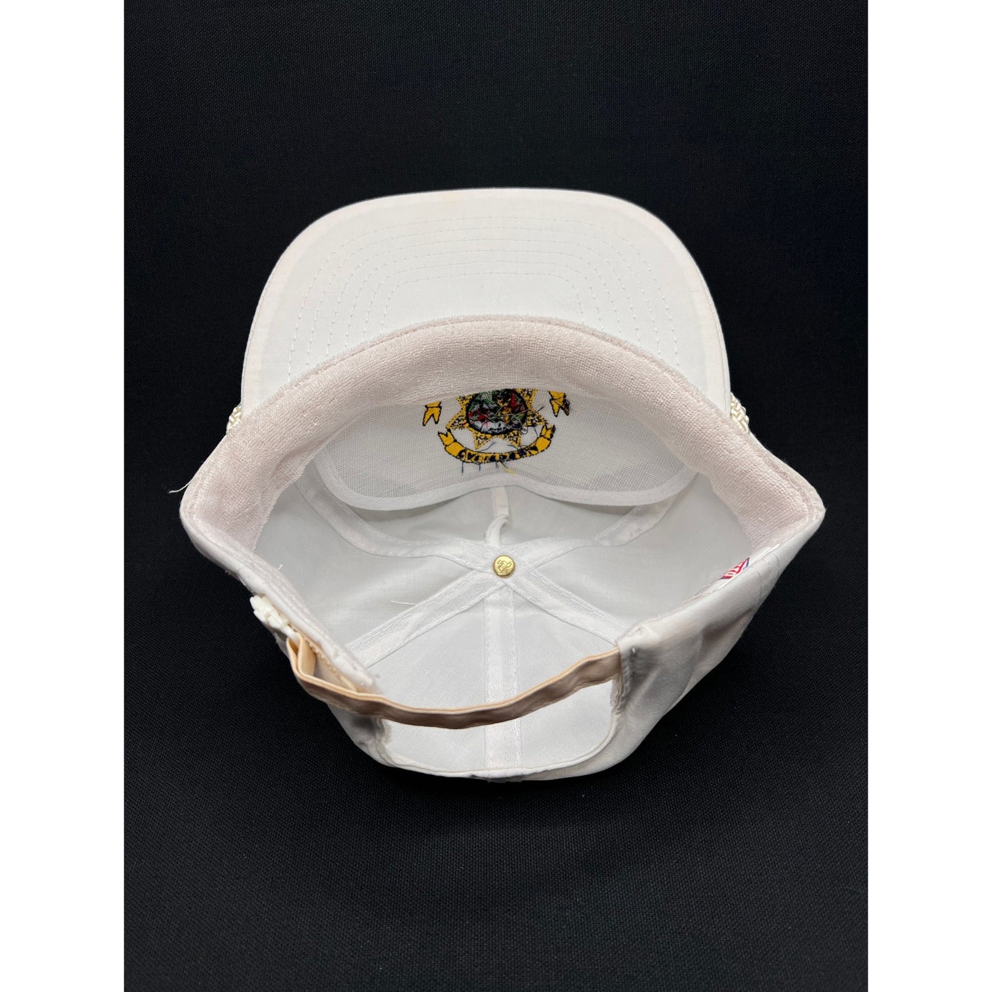 Vintage 90s California State Parole Rope Hat Otto – White Snapback