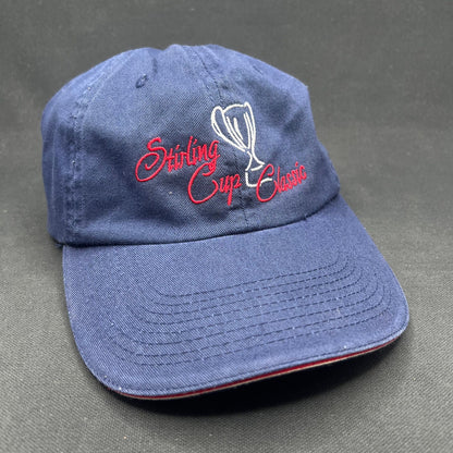 Vintage Wells Fargo Sterling Cup Classic Strapback Hat Navy Golf Cap