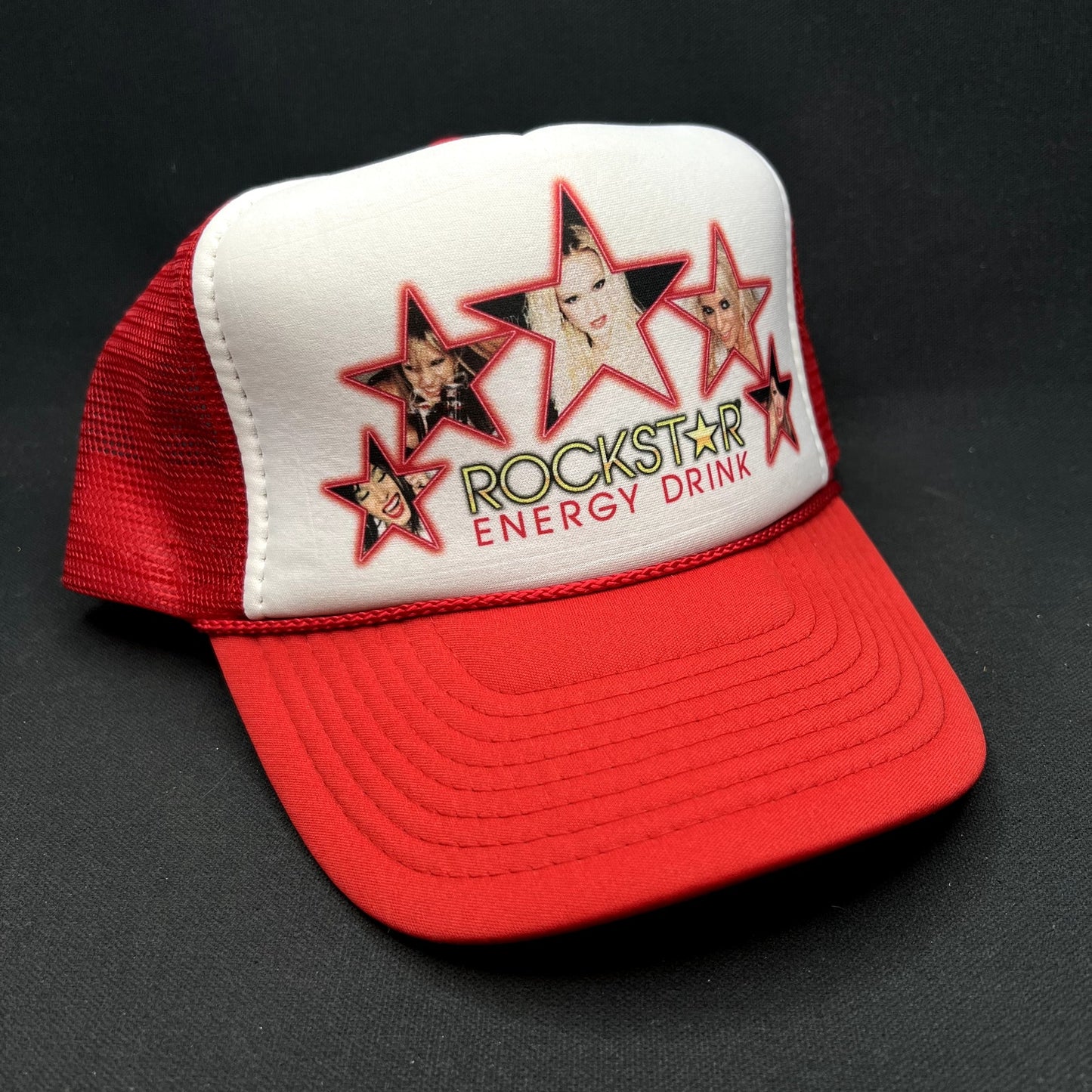 Vintage Rockstar Energy Drink Trucker Hat Nissun Snapback Promo Cap