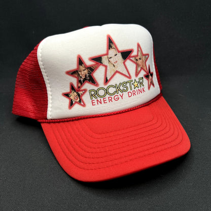 Vintage Rockstar Energy Drink Trucker Hat Nissun Snapback Promo Cap