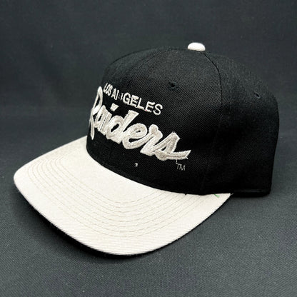 Vintage Los Angeles Raiders Sports Specialties Script Snapback Hat