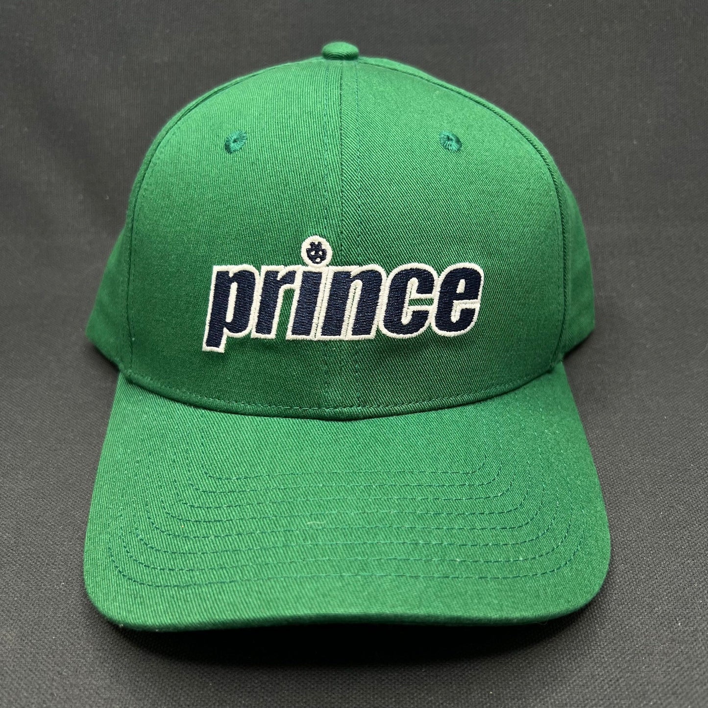 Prince Pickleball Green Strapback Hat Script Logo Cap