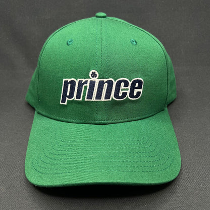 Prince Pickleball Green Strapback Hat Script Logo Cap