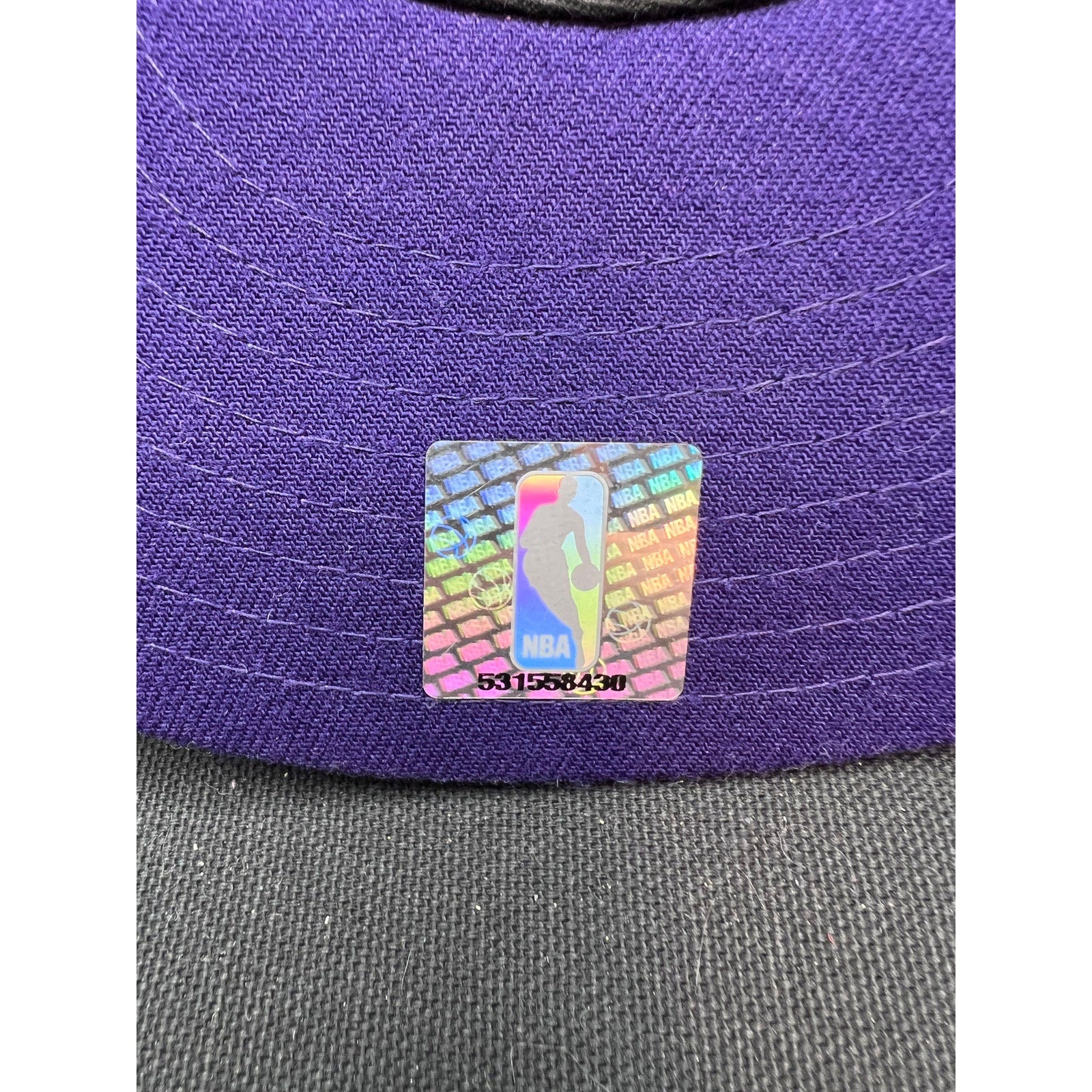 Vintage 2000s Lakers New Era 59FIFTY NBA Fitted Hat Purple Gold White 7 3/8