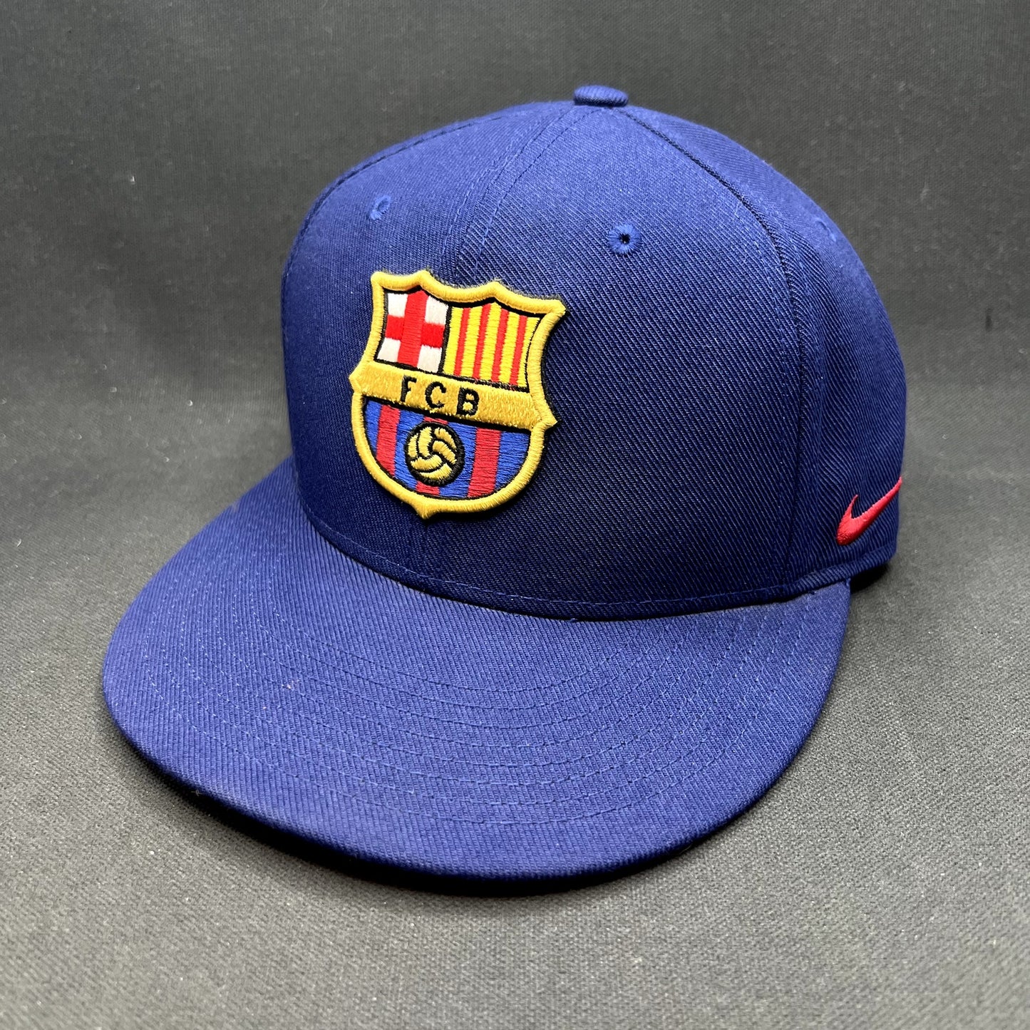 Nike True FC Barcelona FCB Snapback Hat Blue Red Football Club Soccer Cap