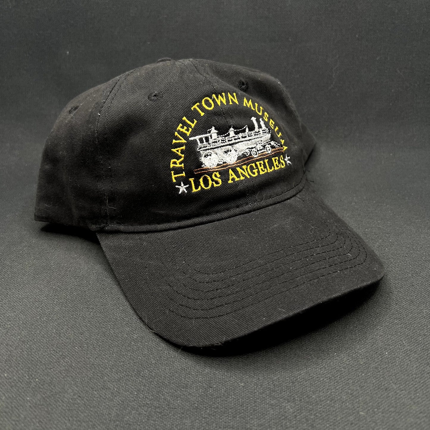 Travel Town Museum Los Angeles Railroad Train Strapback Hat Black Port & Company