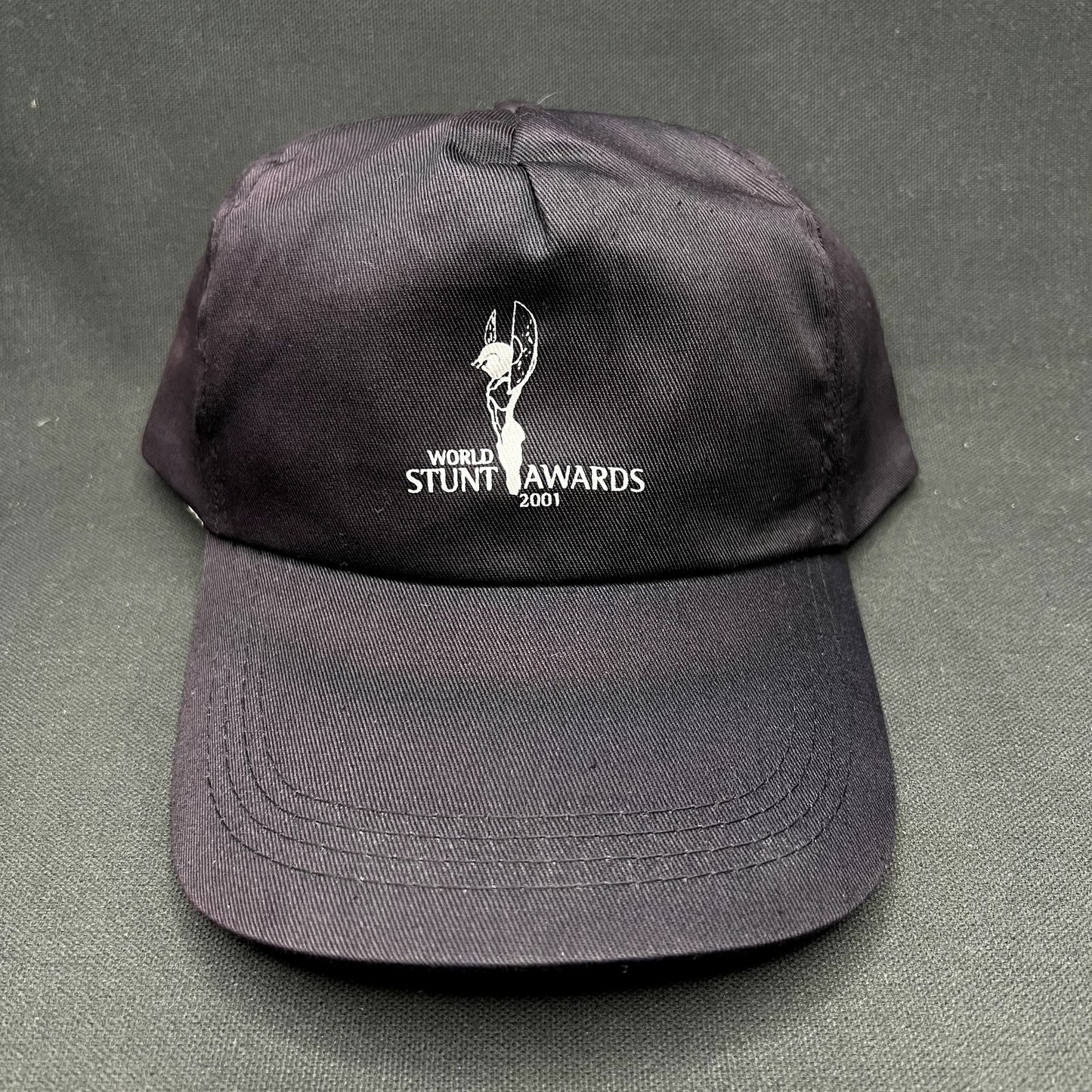 Vintage 2001 World Stunt Awards Snapback Hat Distressed Faded