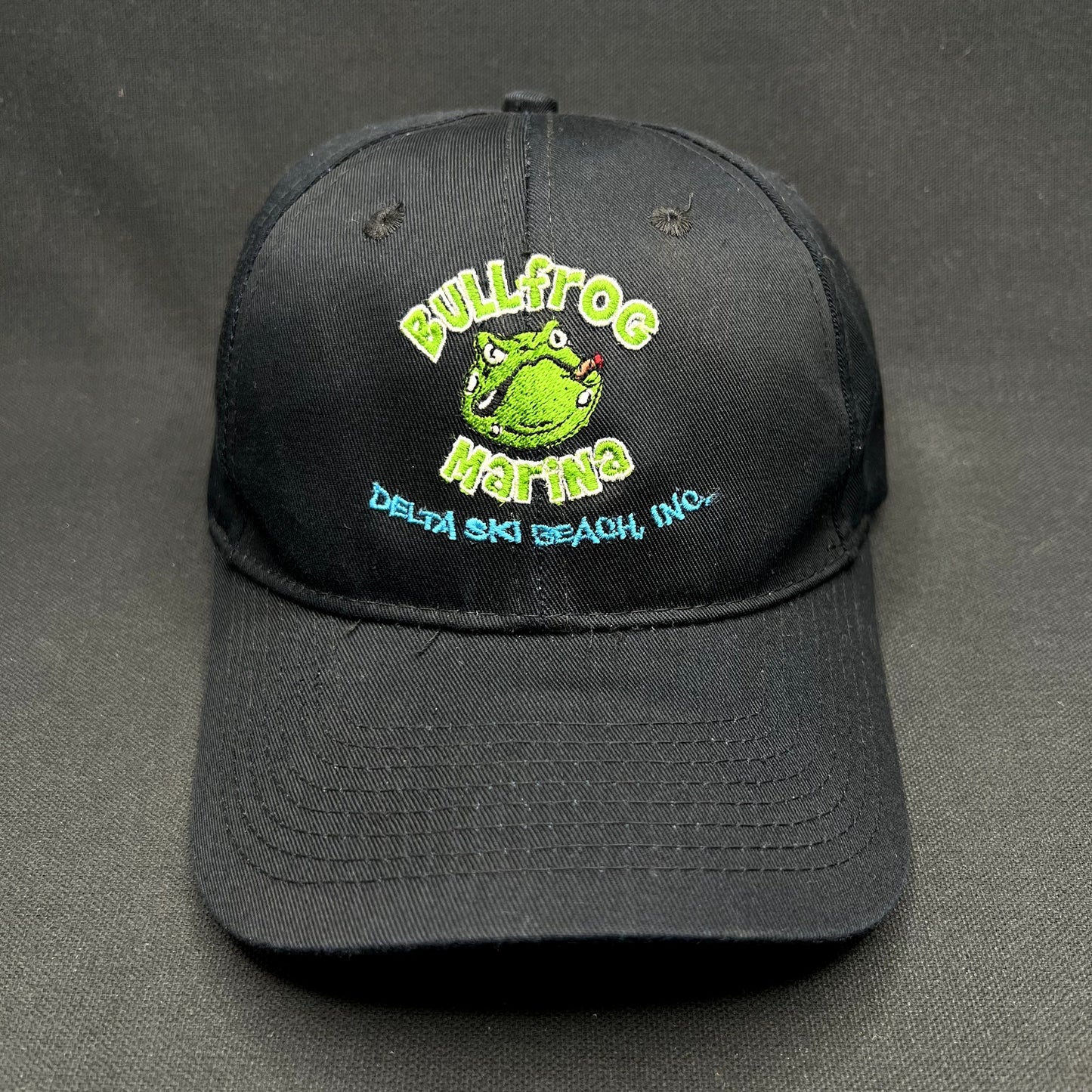 Bullfrog Marina Delta Ski Beach Strapback Hat Frog Logo Lake Powell