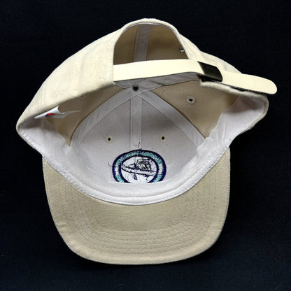 Vintage Belkin University Bulldogs Strapback Hat Cream Headmost Cap