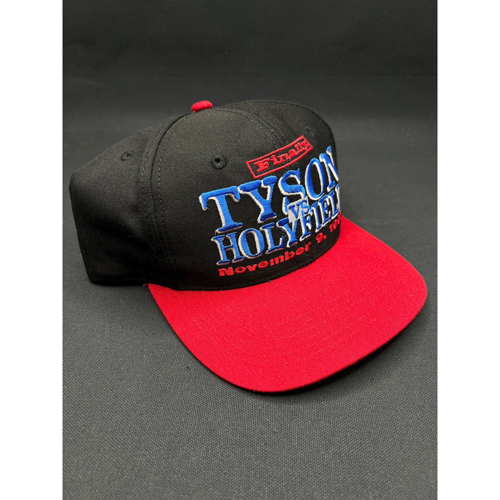 Vintage 1996 Tyson vs Holyfield Finally Hat MGM Grand Fight Snapback Made In USA