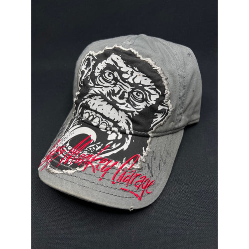 Gas Monkey Garage Full Front Monkey Print Zephyr Snapback Signed Y2K Era