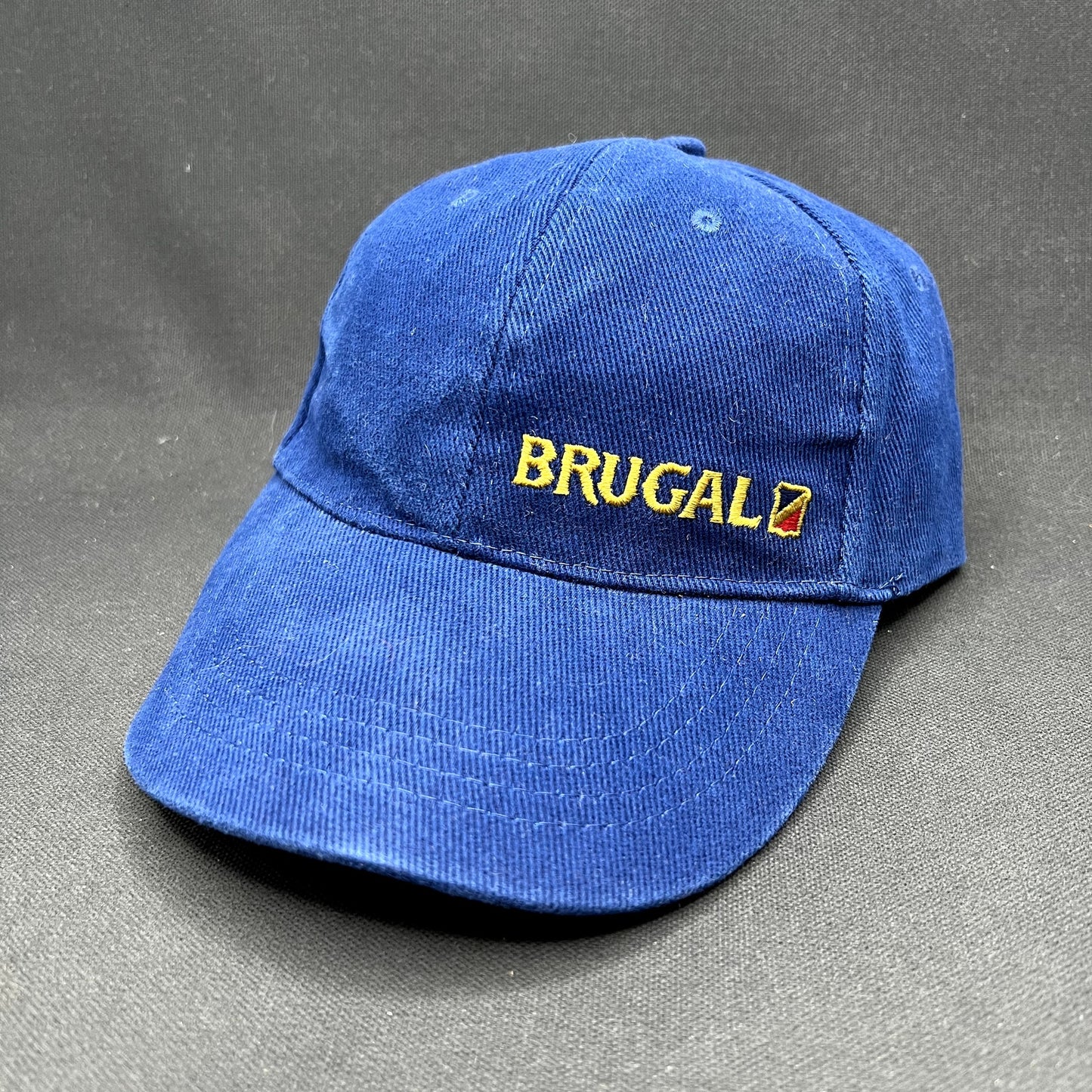 Vintage Brugal Rum Strapback Hat Blue Embroidered Liquor Promo Cap