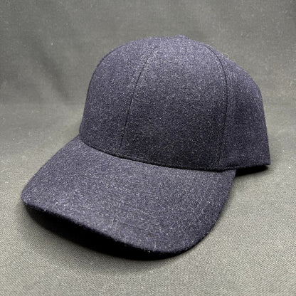 Varsity Headwear Cashmere Strapback Hat Navy Blue Luxury Dad Cap Large
