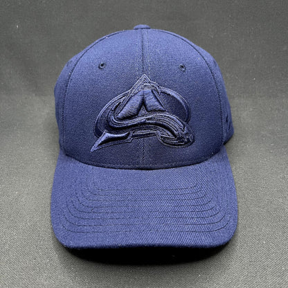 Colorado Avalanche NHL Zephyr Z-Fit M/L Navy Blue Fitted Hat Tone-on-Tone Logo
