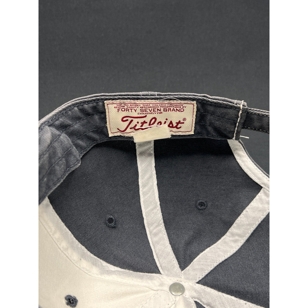 Vintage Titleist Michigan Wolverines Script Hat Two-Tone Strapback