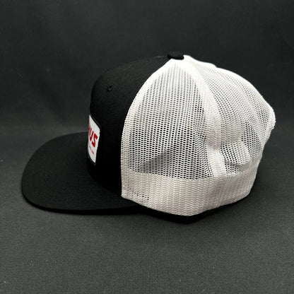 Madshus Cross Country Ski Company Snapback Trucker Hat Black White