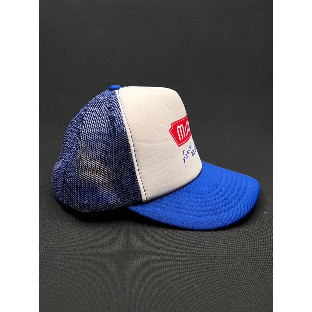 Vintage Miller Famous Ice Cream 80s Mesh Trucker Hat Taiwan R.O.C. Made Snapback