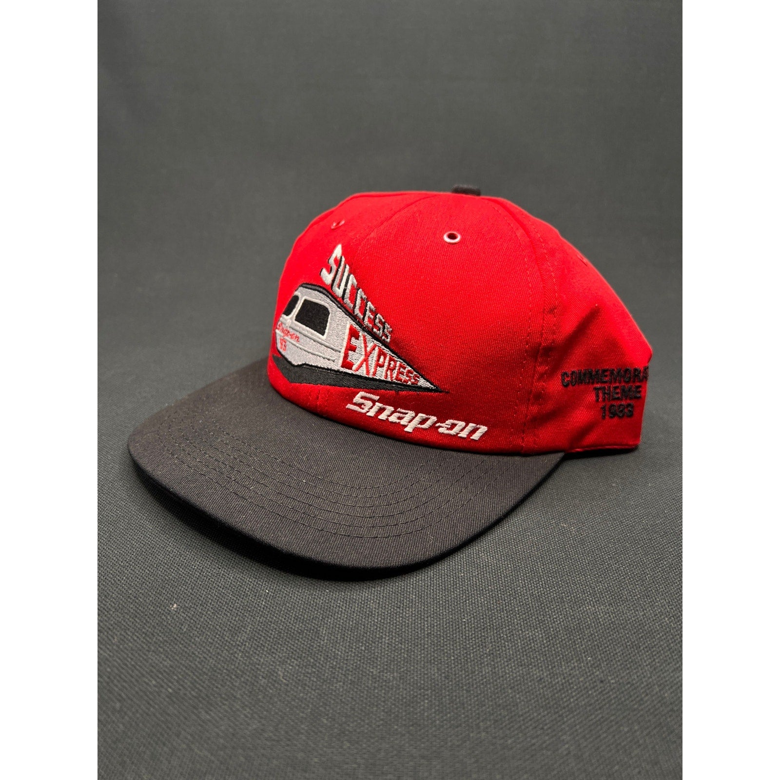 Vintage Snap-on “Success Express” Train Snapback Hat Red/Black 1993