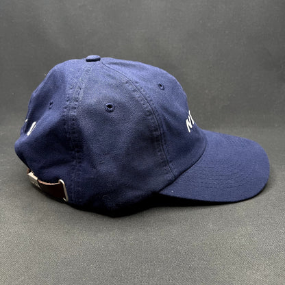 NetJets Private Aviation Leather Strapback Hat Corporate Pilot Jet Cap