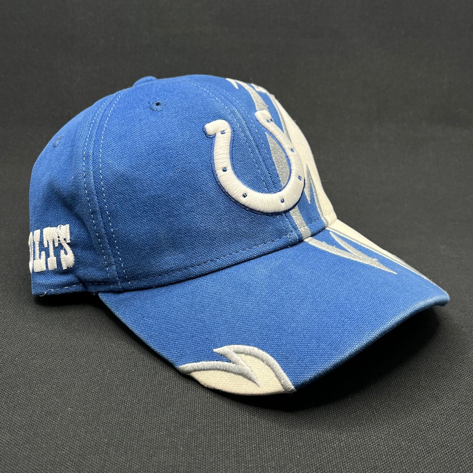 Vintage Indianapolis Colts Reebok NFL Hat Blue White Early 2000s Strapback