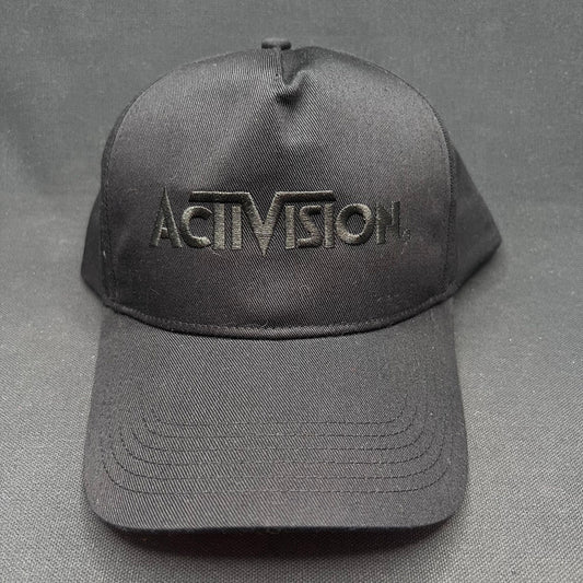Retro Activision Black Snapback Hat Video Game Company Cap