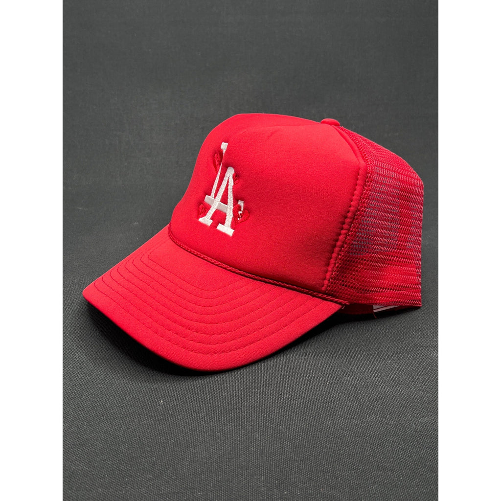 Red LA Hearts 'Dodgers' Trucker Hat – Nissin Cap Mesh Snapback