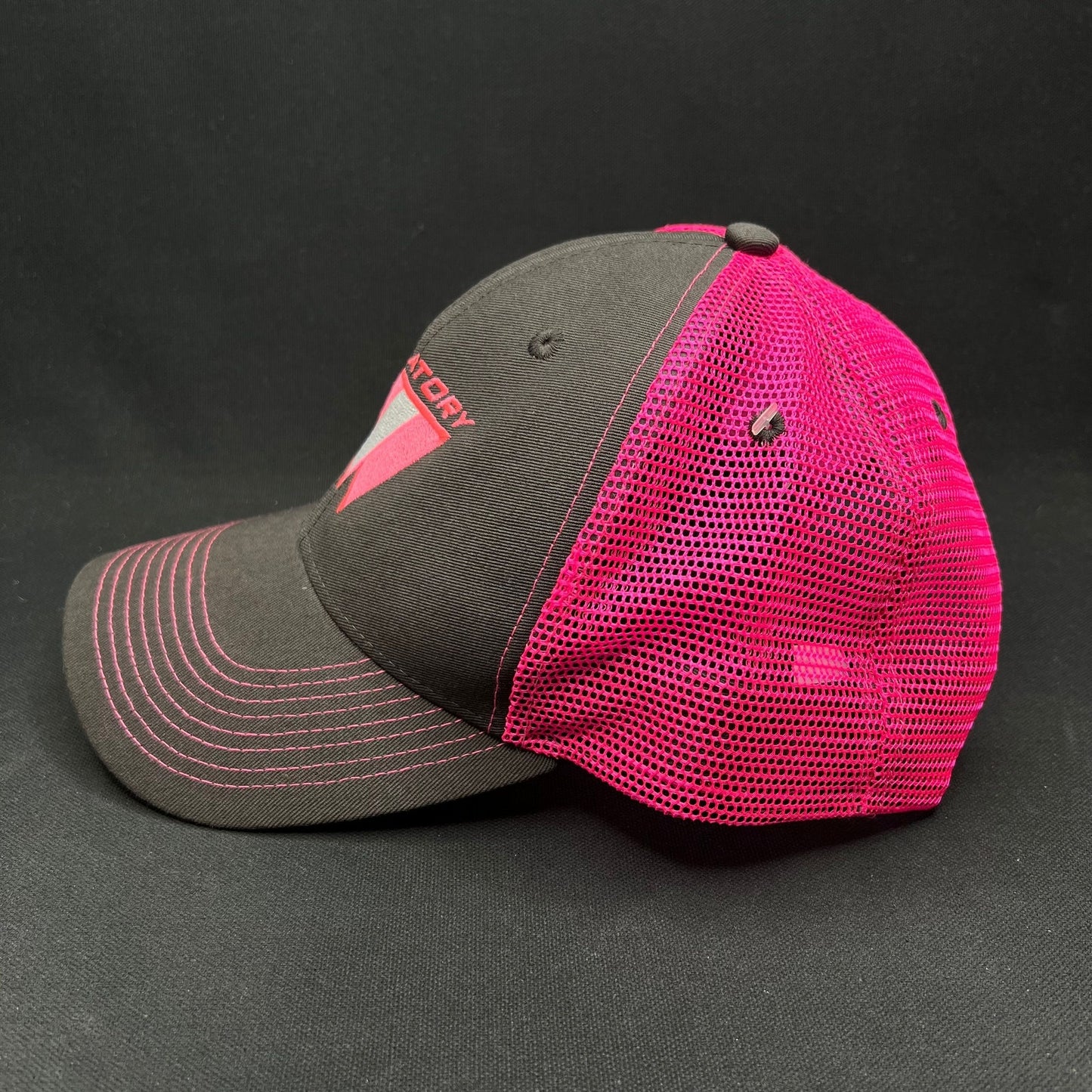 Vintage Purgatory Racing Snapback Hat Pink Mesh 90s Ski