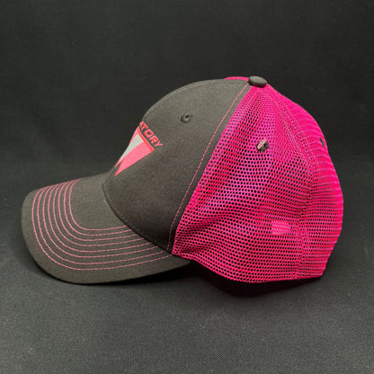 Vintage Purgatory Racing Snapback Hat Pink Mesh 90s Ski