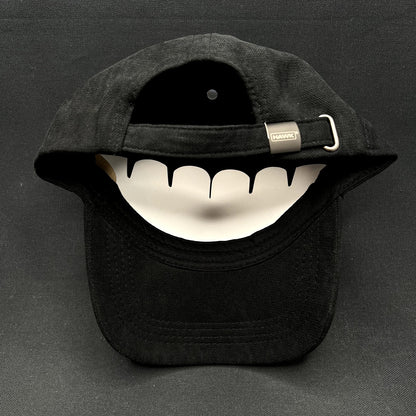 Retro HAWK Black Strapback Hat Polyamide Minimalist Streetwear Cap
