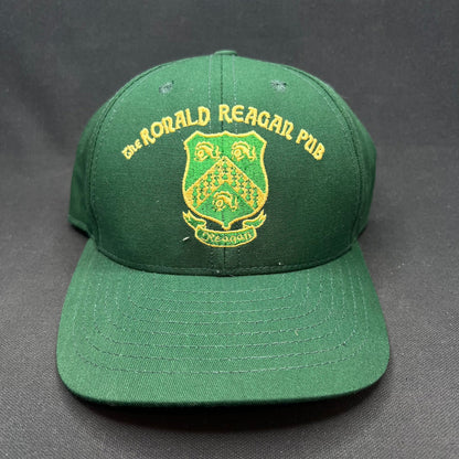 Vintage Ronald Reagan Pub Ireland Crest Snapback Hat USA