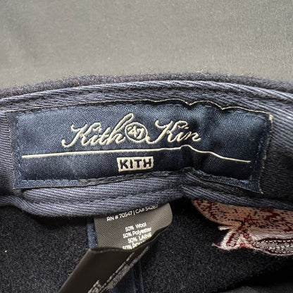 Kith x KidSuper “Kith & Kin” Wool Snapback Hat Black Script Logo