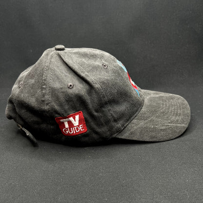 Vintage Watch This TV Guide Promo Strapback Hat KC Caps Gray Cap