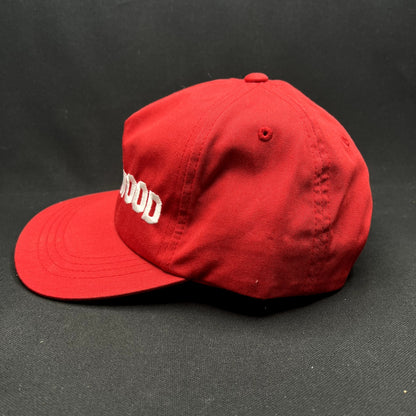 Retro Hollywood Snapback Hat Red White Yupoong Classic
