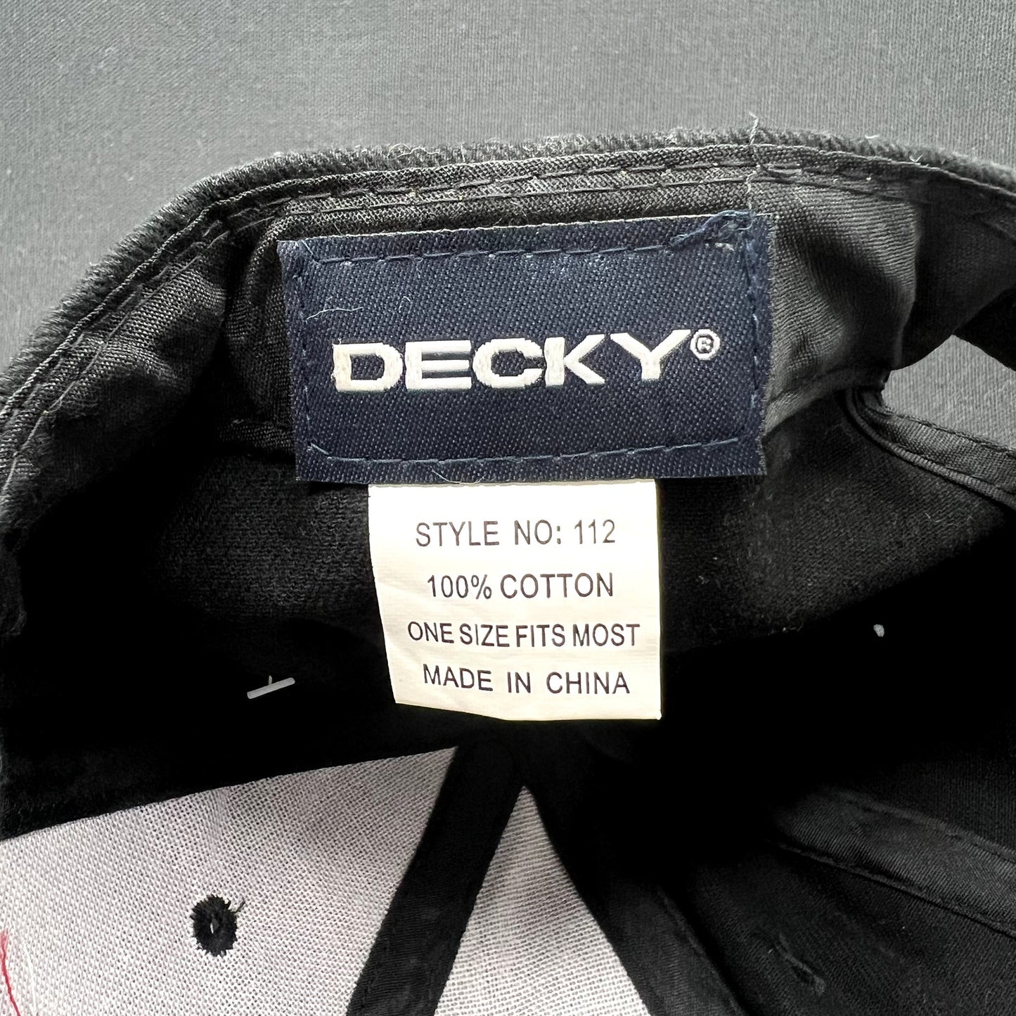 McLaren Logo Black Strapback Hat Decky Style 112 Adjustable Cap