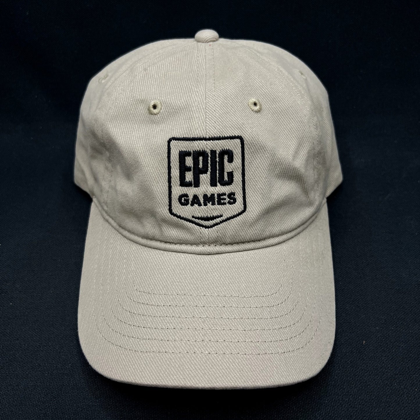 Epic Games Strapback Hat Beige Fortnite Gaming Dad Cap Embroidered