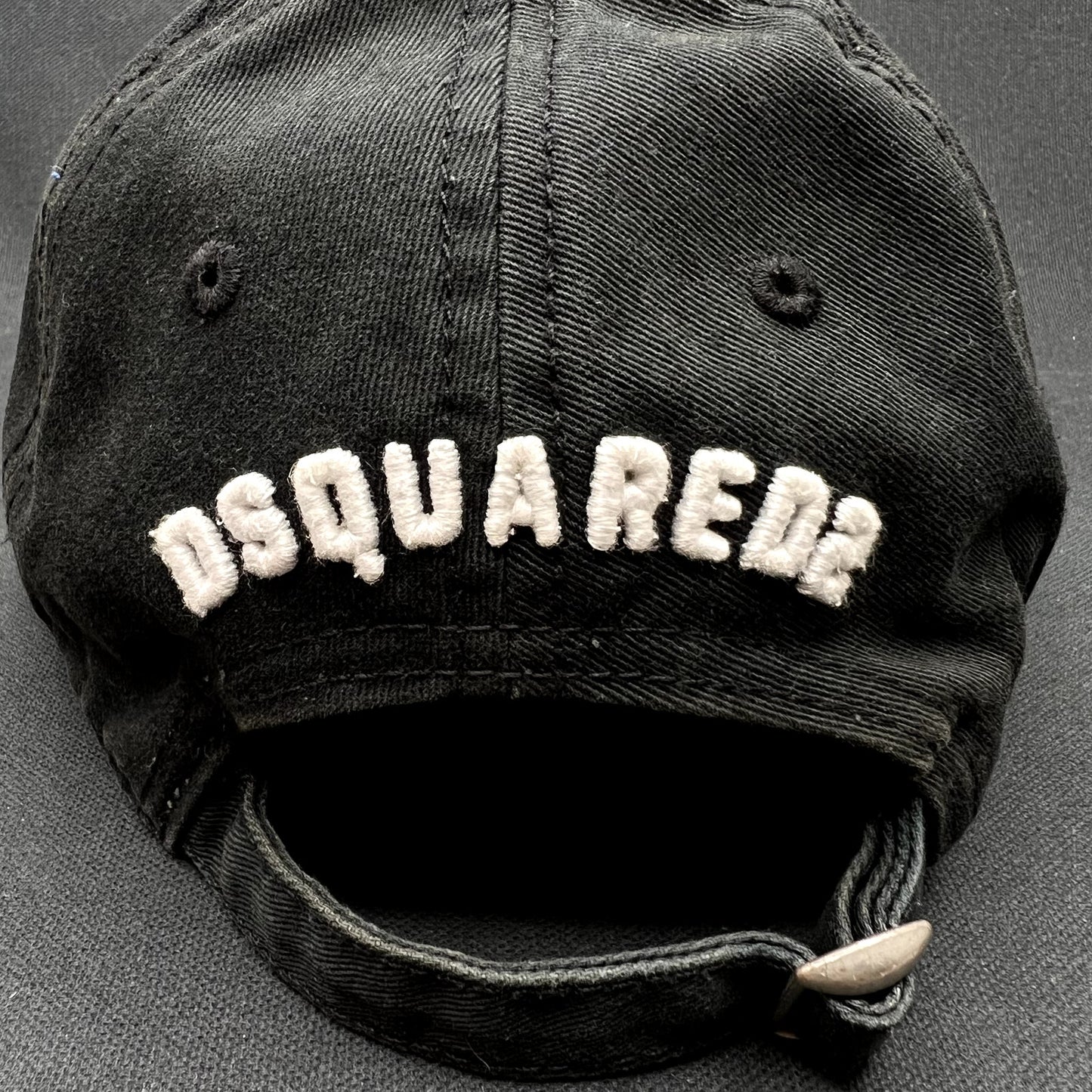 DSQUARED2 ICON Strapback Hat Black Designer Baseball Cap