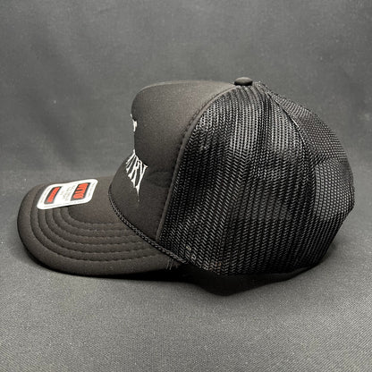 God’s Country Black Trucker Snapback Hat OTTO Foam Gothic Style
