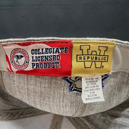 Morehead State Eagles Fitted Hat 7 1/4 Gray Blue W Republic Cap