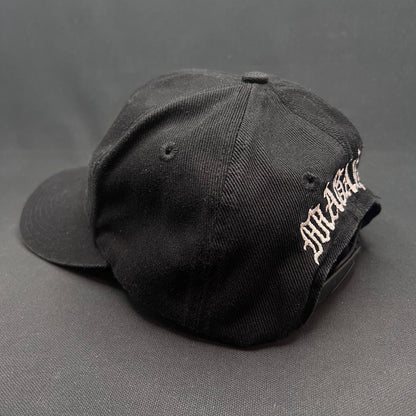 Vintage Nike Swoosh Snapback Hat 90s Black Cap Magaña Script