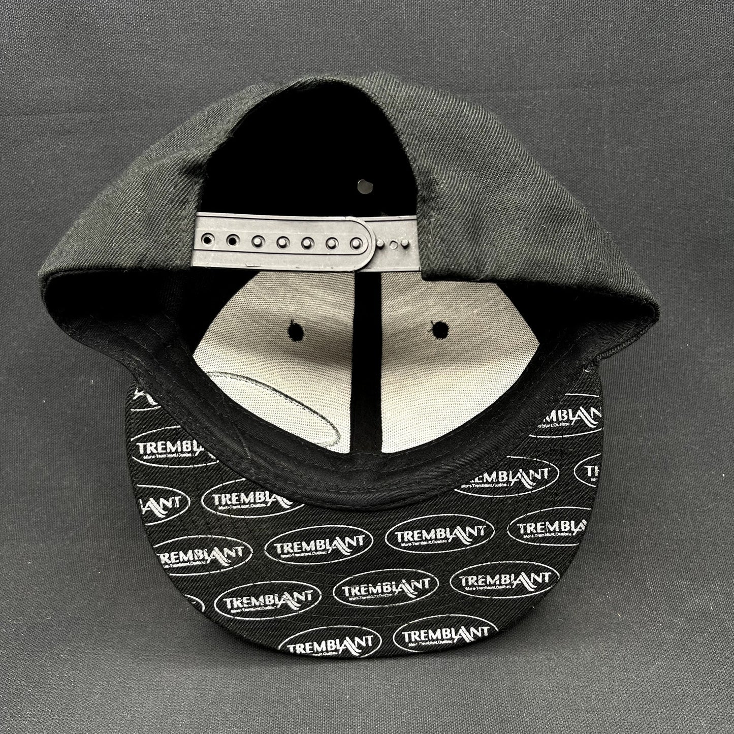 Mont Tremblant Quebec Black Snapback Hat Ski Resort Fits