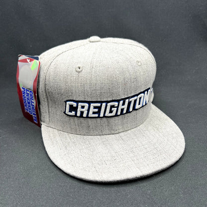 NWT Creighton Bluejays Fitted Hat 7 5/8 Gray Wool College NCAA Cap