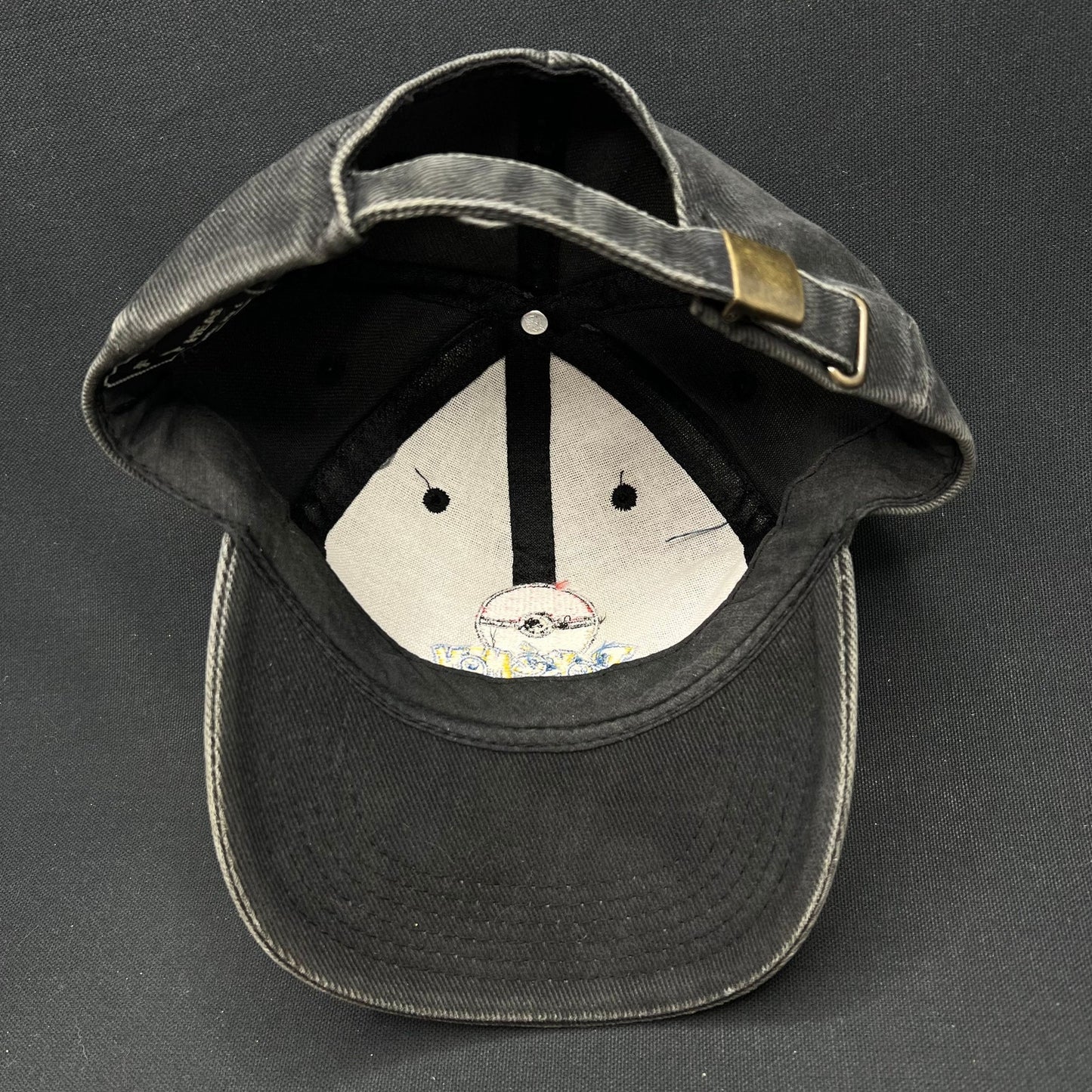 Vintage Pokémon Poké Ball Logo Strapback Hat Black Nintendo