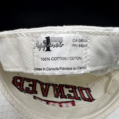 Vintage Denver Hockey CCM Snapback Hat White NHL Apparel #1 Canada